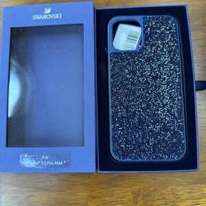 Swarovski IPhone 12 Pro Max Navy blue cover